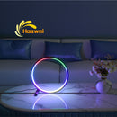 Nordic RGB Lamp Circle Led Table Lamp For Living room Bedroom Bedside indoor Lighting Table Lights For Home Decor Light Fixtures