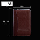 A6/A5/B5 Manager Folder Padfolio Diary Notebook and Journal Calculator Binder Spiral Note Book Business Zipper Bag Line Handbook