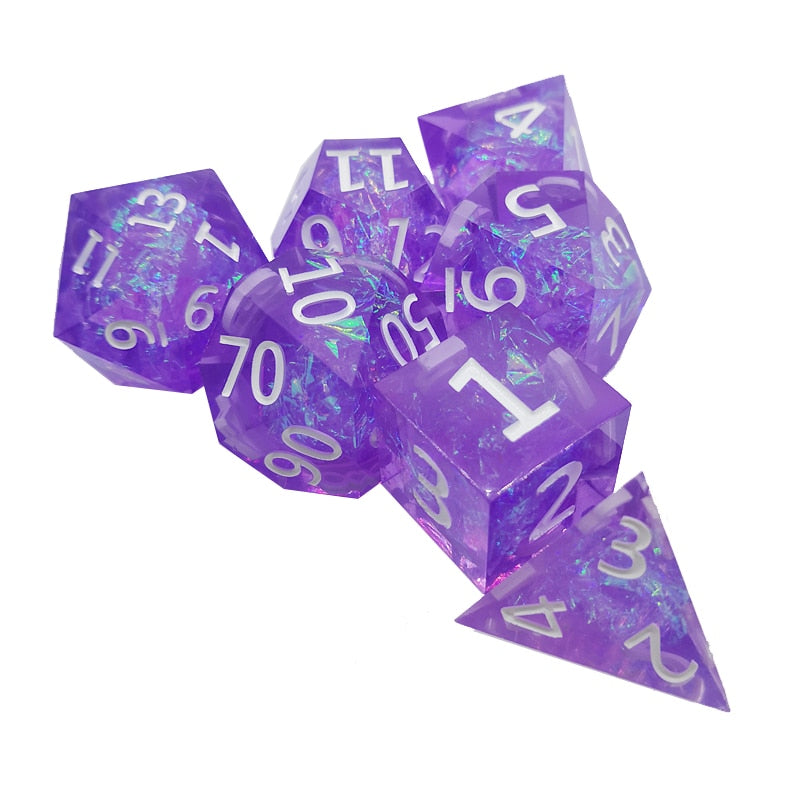 7set Polyhedral Resin dice dnd rpg Board Game entertainment Dice