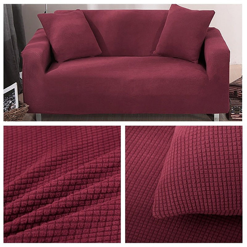 Polar Fleece Fabric Universal Sofa Cover Euro Sofa Covers For Living Room Stretch Sectional Corner Sofa Cover Plaids On The Sofa