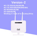 Enrutador KuWFi 4G tarjeta Sim 300mbps desbloqueado 4G CPE enrutador inalámbrico 150mbps CAT4 punto de acceso Wifi móvil con ranura para tarjeta Sim 4 puertos LAN