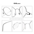 Titanium Screwless Eyewear Prescription Retro Eyeglasses Frame Women Round Myopia Optical Korean Spectacles Glasses Frame Men