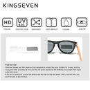 KINGSEVEN Patented Design Bubinga Wood Sunglasses Vintage Integrated Polarized Men&
