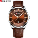 CURREN Quartz Watches for Men Leather Strap Male Wristwatches Top Luxury Brand Business Men&