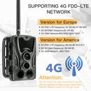 Free APP Trail Camera Cloud Service 4G Wildlife Hunting Surveillance Cellular Mobile 30MP 2K Wireless Cameras HC801Plus