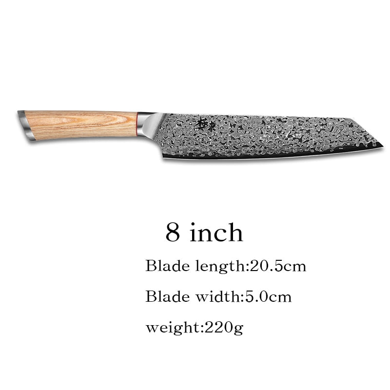 67-lagiger Stahl V Gold 10 Damaskus Küchenmesser Koch Gyuto Santoku Cleaver Schälsteak Slicing Utility Boning Lachs