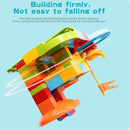 74-404PCS Marble Race Run Block Big Size Building Blocks Plastic Funnel Slide DIY Assembly Bricks Educational Toys For Children