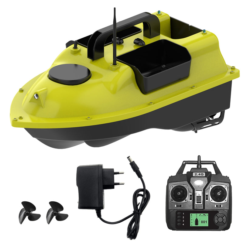 Barco de cebo de pesca inteligente RC D11 500M Control remoto inalámbrico alimentador de pesca juguete barco de pesca rango remoto buscador de peces lancha rápida