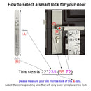 YOHEEN Wifi Electronic Smart Door Lock With Tuya App, Security Biometric Fingerprint Lock Password RFID Card