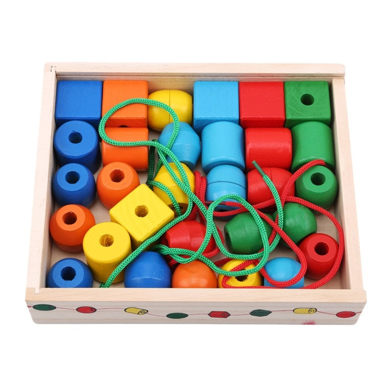 1pc Montessori Early Childhood Children Wooden Clip Ball Puzzle Parent-child Interactive Toy Children Gift Education Gift