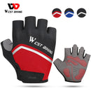 WEST BIKING Cycling Gloves Half Finger Anti Slip Shockproof Bike Gloves Gel Pad Summer Women Men Sports MTB Road Bicycle Gloves