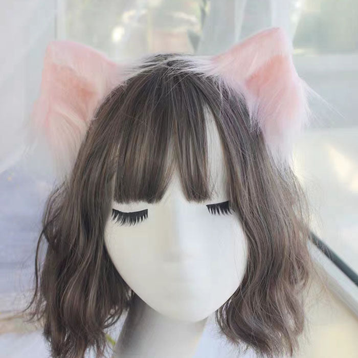 The Cat ears lolita animal ears hair band harajuku lovely cos lolita head trim clip kc express gothic ears