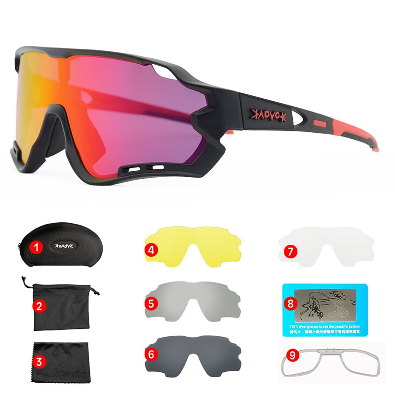 MTB Fahrradbrille Mann Frau Radfahren Sonnenbrille Uv400 Polarisierte Fahrradbrille Sport Racing Reitbrille Ciclismo 1 Linse