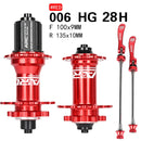 ARC Bicycle Hubs Sealed Bearing MTB Mountain Bike Hubs Quick Release 32/28/36Holes Disc Brake QR 4 Bearings 8 9 10 11 12 Speed