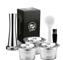 ICafilas Edelstahl nachfüllbare, wiederverwendbare Cafissimo Kaffeekapsel Cafeteira Filter für Caffitaly & Tchibo Classic Maschinen