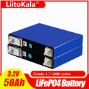 LiitoKala 3.2V 50Ah lifepo4 Cells Lithium Iron Phosphate for 12V 52Ah Rechargeable Battery Pack Diy Solar Energy Storage