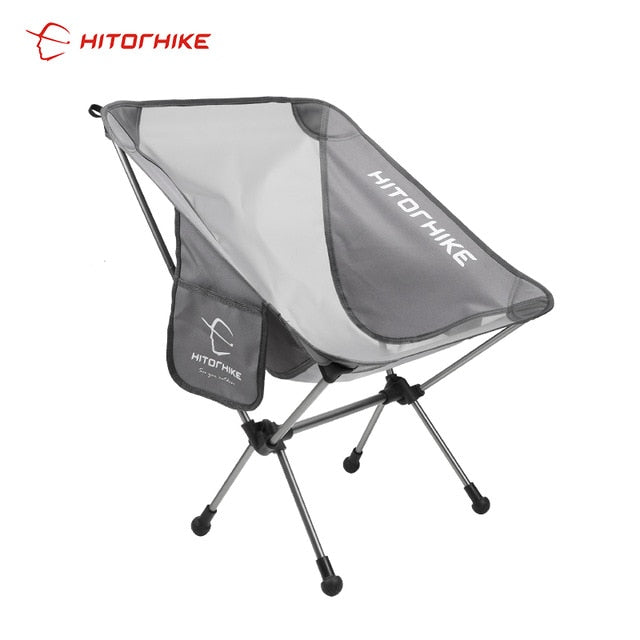 Hitorhike Travel Ultraleichter Klappstuhl Superhart Hohe Belastung Outdoor Camping Tragbarer Strand Wandern Picknicksitz Angelstuhl