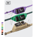 INFLATION Multi-pocket Double Zipper Streetwear Waist Bag Clear Fanny Pack Belt Bag Transparent Plastic Large Bum Bag 228AI2019