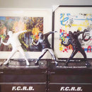 Moderne Kunst Banksy Flower Bomber Resin Figur England Street Art Skulptur Statue Bomber Polystone Figur Sammlerstück Kunst