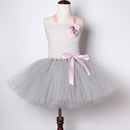 Grey Mouse Costumes Girls Tutu Dress Children Animal Costume Kids Halloween Dresses for Girls Baby Clothes for Birthday Party