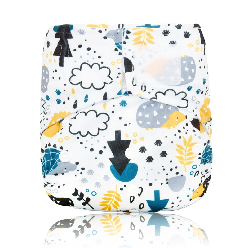 Miababy Hook&Loop OS Pocket Cloth Diaper,with one pockets,waterproof and breathable,for 3-15 kg baby