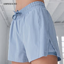 Running Shorts Women  2 in 1 Gym Leggings Sport Athletic Shorts Biker Tights Fitness Clothing Volleyball Workout Yoga Short