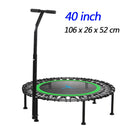 40" Fitnesstrampolin Silent Mini mit verstellbarer Grifflänge Erwachsene Kinder Indoor GYM Bungee Rebounder Jump Trainer Workout