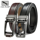 JACNAIP Ratchet Leather Mens belt Cowhide Jeans Multicolor Automatic adjustable Belts Metal Buckle Belts for Men ремень мужской