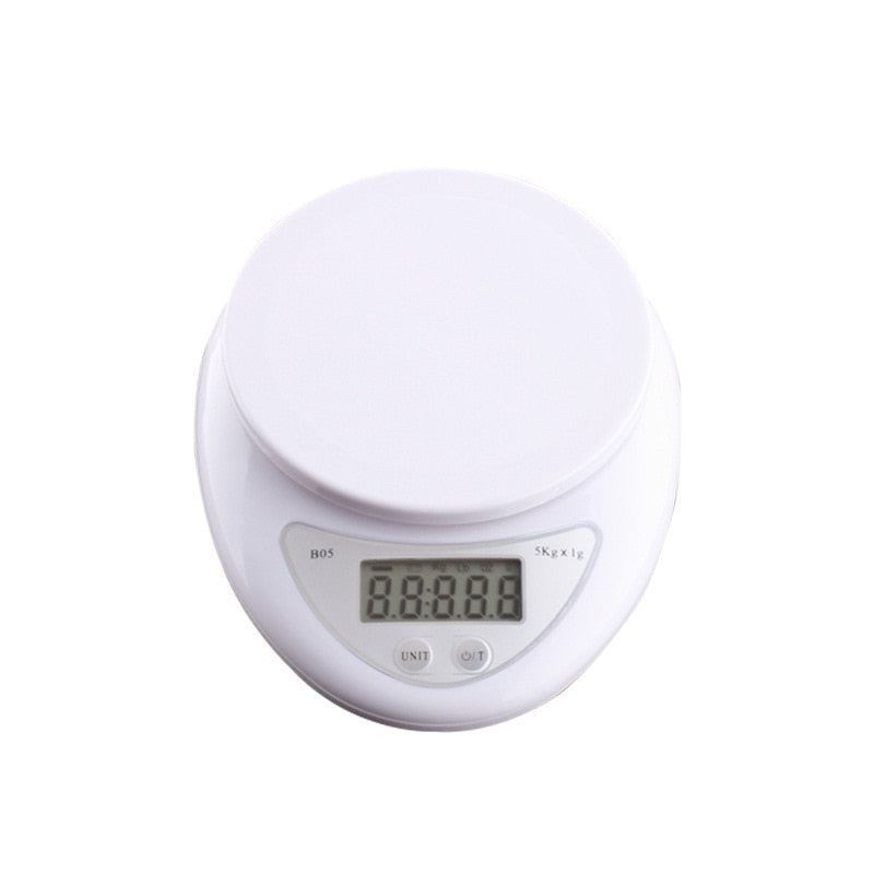 5kg/1g 3kg/0.1g Kitchen Scale Electronic Digital Scale Portable Food Measuring Weight Kitchen Gadgets LED Kitchen Food Scales