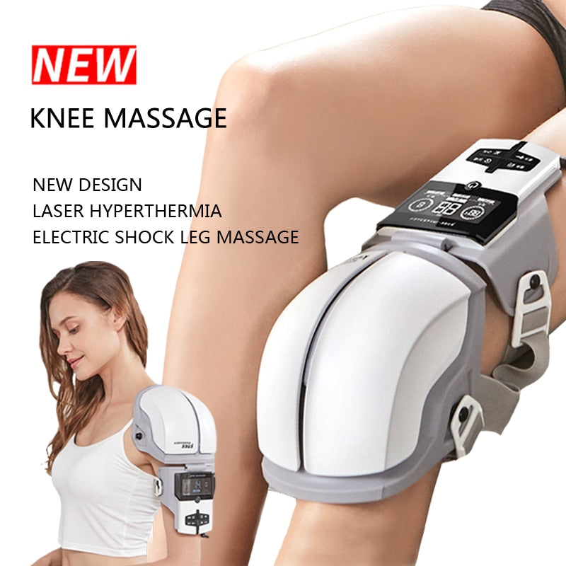 Knee Massage Multifunctional Laser Hyperthermia Electric Knee Massager Shock Pulse Joint Physiotherapy Device Leg Massage