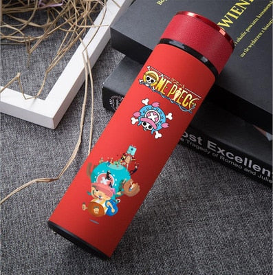 500ml Pure Color Stainless Steel One Piece Thermos Cup With Creative Cover Children Juice Thermos Cup