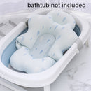 Baby Bath Cushion Portable Newborn Bath Anti-Slip Cushion Seat Infant Floating Bather Bathtub Pad Shower Support Mat Security