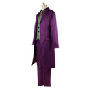 high-quality Heath Ledger Cosplay Suit Halloween mens Movie The Dark Knight Joker Costume Purple Jacket Full sets