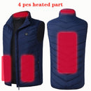 9/11 Places Heated Vest Men Women Usb Heated Jacket Heating Vest Thermal Clothing Hunting Vest Winter Heating Jacket BlackS-6XL