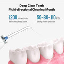 AZDENT HF-5/6 Oral Irrigator Portable Water Dental Flosser USB Rechargeable Water Jet Floss Tooth Pick 5 Jet Tip Water Tank