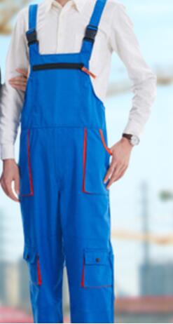 Bib Overalls Casual Work Clothing Large Size Sleeveless Bib Pants Protective Coveralls Strap Jumpsuits Fly Pockets UniformsS-5XL