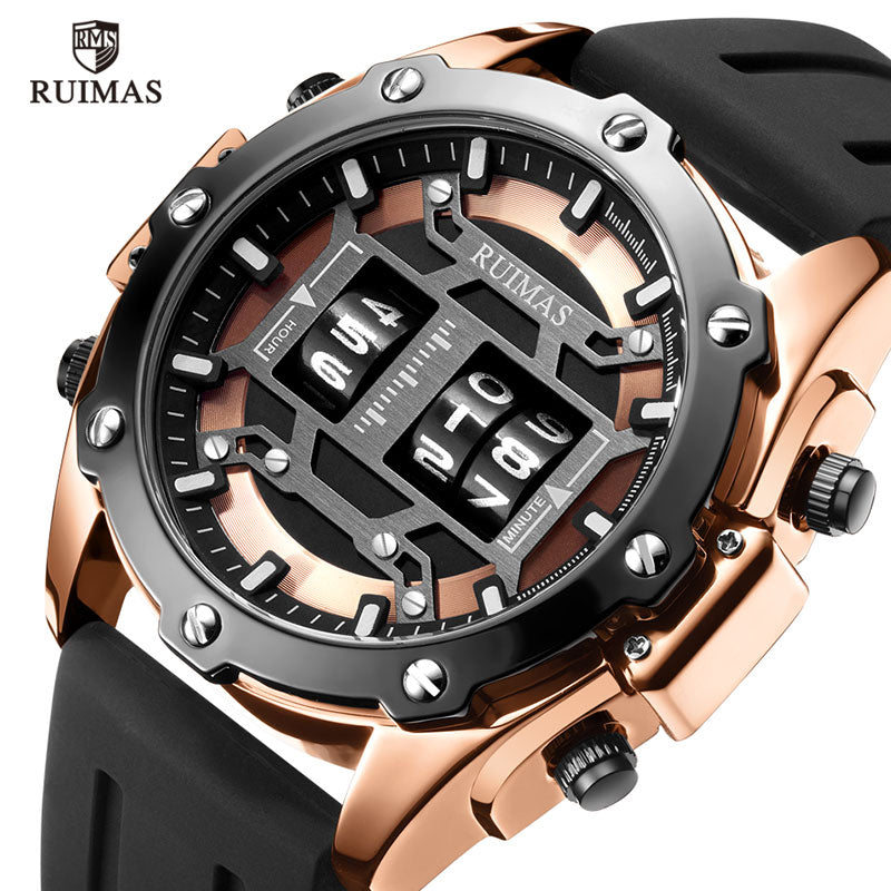 RUIMAS Digital Quartz Watch Men Top Brand Luxury Waterproof Wristwatch Male Silicone Strap Military Relogio Masculino Clock 553