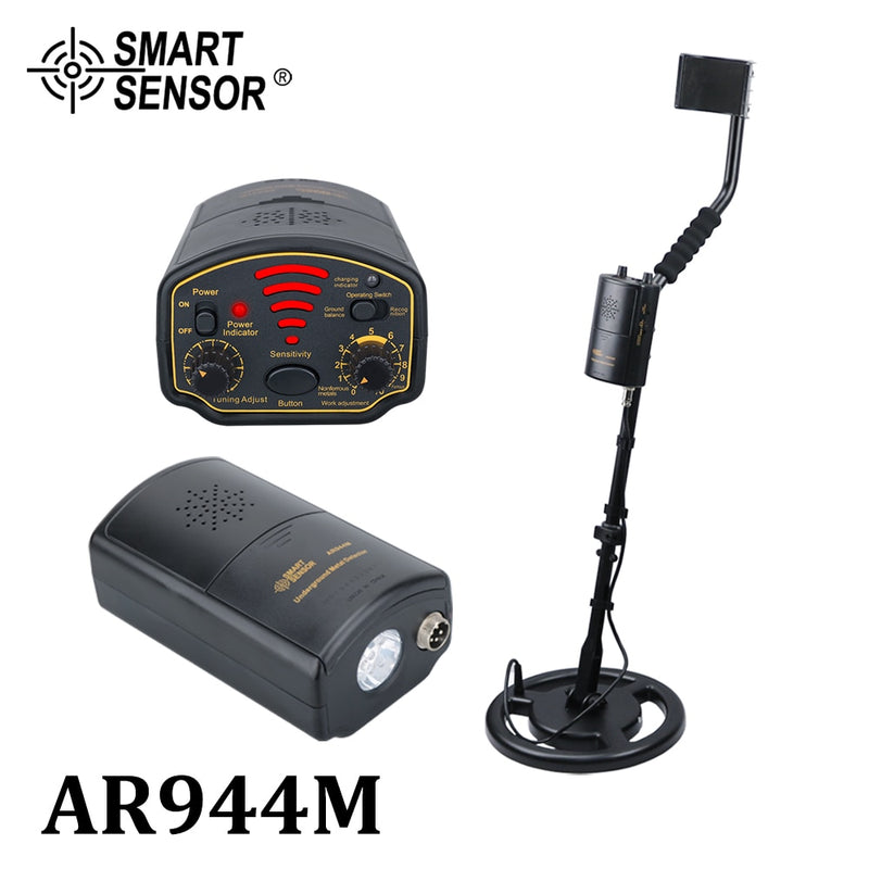 Metal Detector UnderGround depth1.8m/3m AR944M Scanner Finder tool 2000mA li-Battery for Gold Digger Treasure Seeking Hunter