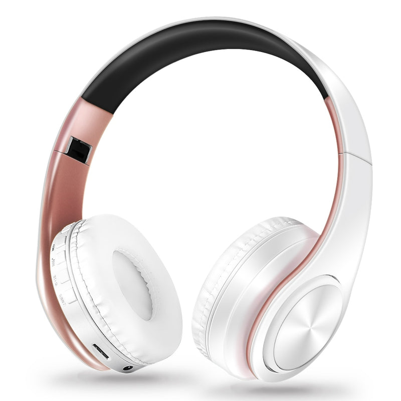 Auriculares estéreo HIFI Auriculares Bluetooth Auriculares de música FM y soporte Tarjeta SD con micrófono para móvil Xiaomi Iphone Sumsamg Tablet