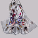 [BYSIFA] New Luxury Pure Silk Scarf Shawl Women Spring Autumn Long Scarves Ladies Brand 100% Silk Neck Scarf Foulard 175*52cm
