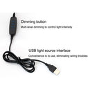 Lámpara de libro Led Zerouno, luz de lectura con clip, alimentación USB, manguera Flexible negra, cabecera de escritorio, estudio en casa, anillo brillante regulable de 5V