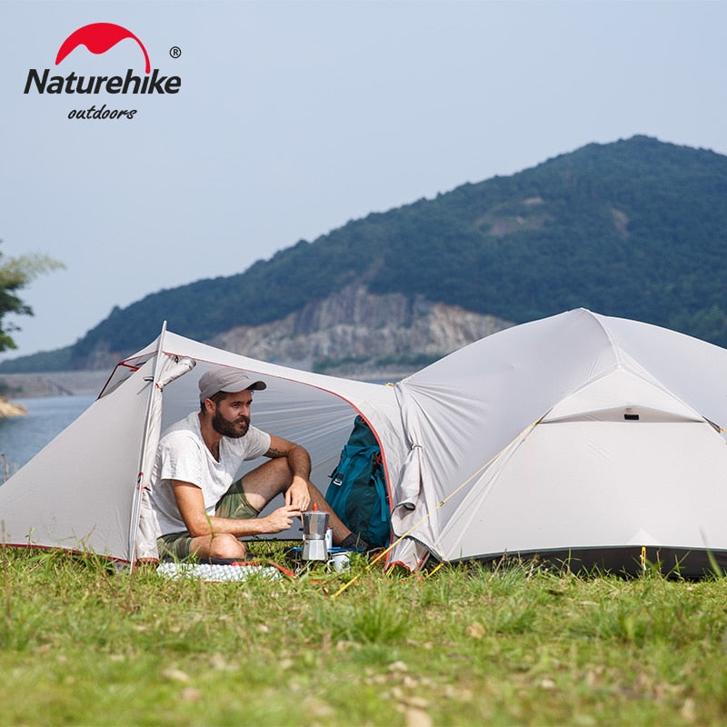 Naturehike Mongar Zelt 2 Personen Ultraleichtes Reisezelt Doppelschicht Wasserdichtes Zelt Rucksackreisen Zelt Outdoor Wandern Camping Zelt