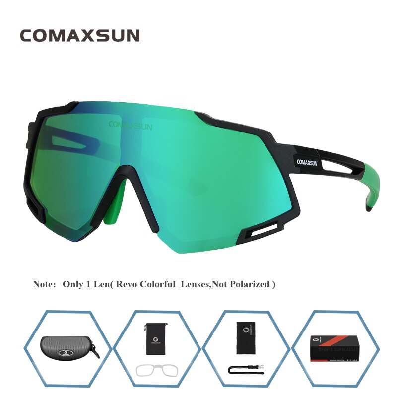 COMAXSUN Professional Polarized 5 Len Cycling Glasses MTB Road Bike Sport Mirror Sunglasses Riding Eyewear UV400 Bicycle Goggles