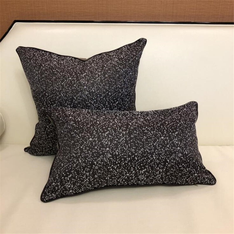 Light Luxury Sofa Cushion Covers Grid Blue Green Modern Simplicity Pillowcases European High-grade Pillow Covers Home Bed Decor