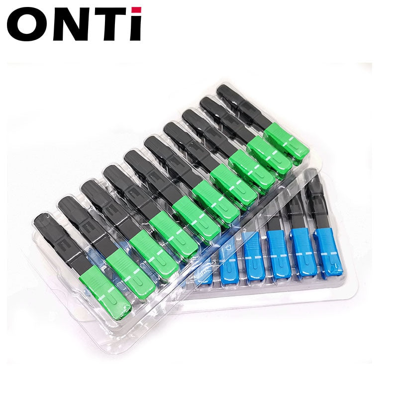 ONTi FTTH Embedded Fiber Optic Fast Connector SC APC Single Mode Fiber Optic Adapter SC UPC Cold Connection Quick Field Assembly