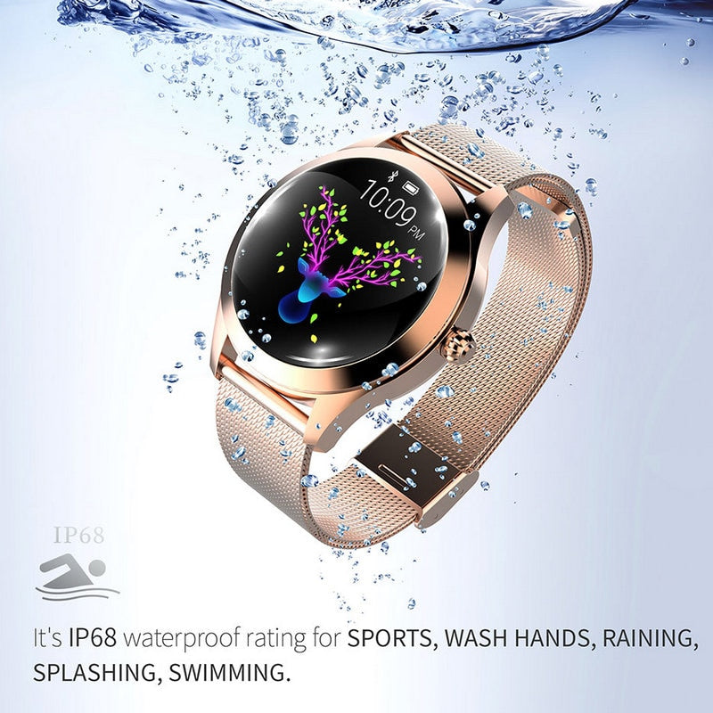 KW10 KW20 Smart Watch Damen 2021 IP68 wasserdichte Herzfrequenzüberwachung Bluetooth für Android IOS Fitness Armband Smartwatch