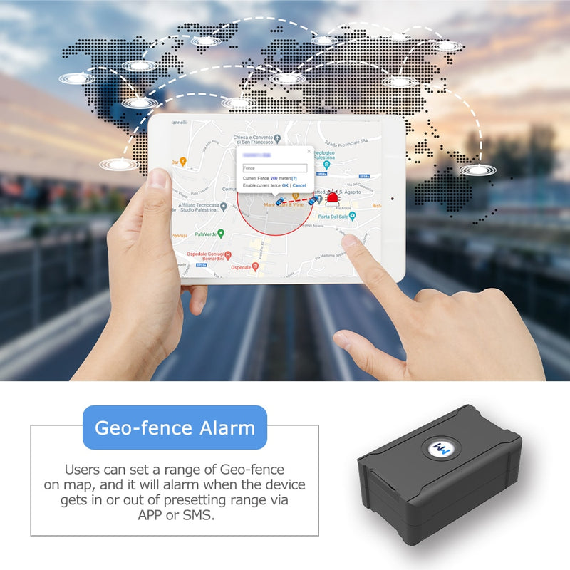 Supply Chain GPS Tracker Free Installation Long Life Rechargable Locator For Vehicle Car Truck Fleet Management