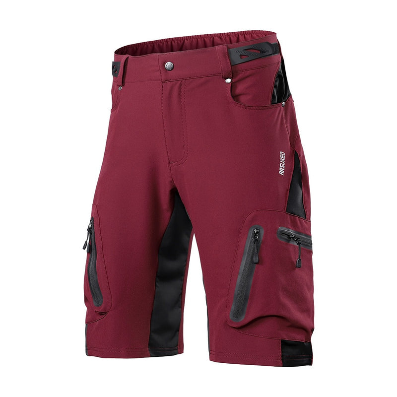 ARSUXEO, pantalones cortos de ciclismo para deportes al aire libre para hombre, pantalones de descenso MTB, pantalones cortos para bicicleta de montaña, pantalones cortos resistentes al agua, ajuste holgado 1202