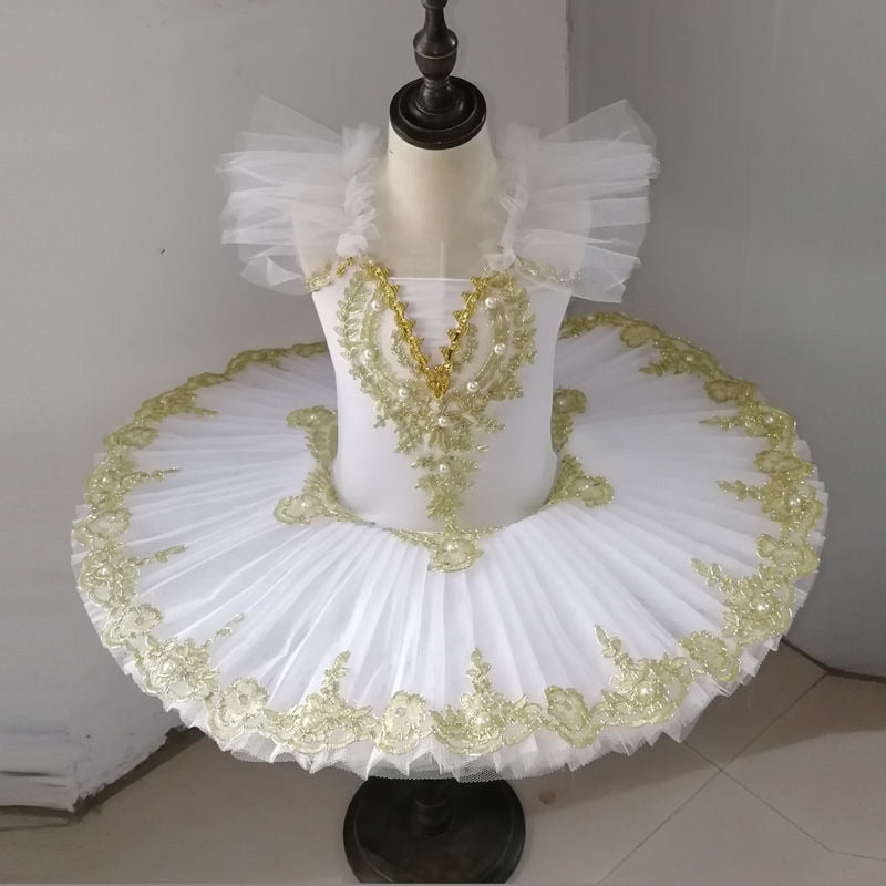 Ruoru Tutu Ballet Led Light Swan Lake Ballerina Pancake Tutu Girl Women Adult Child Ballet Dress Kids Dance Costumes Tutu Led