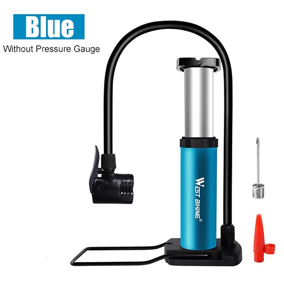 WEST BIKING Ultra-light MTB Road Bike Pump Portable Cycling Air Inflator Foot Pump 100/120Psi High Pressure Bicycle Tire Pump